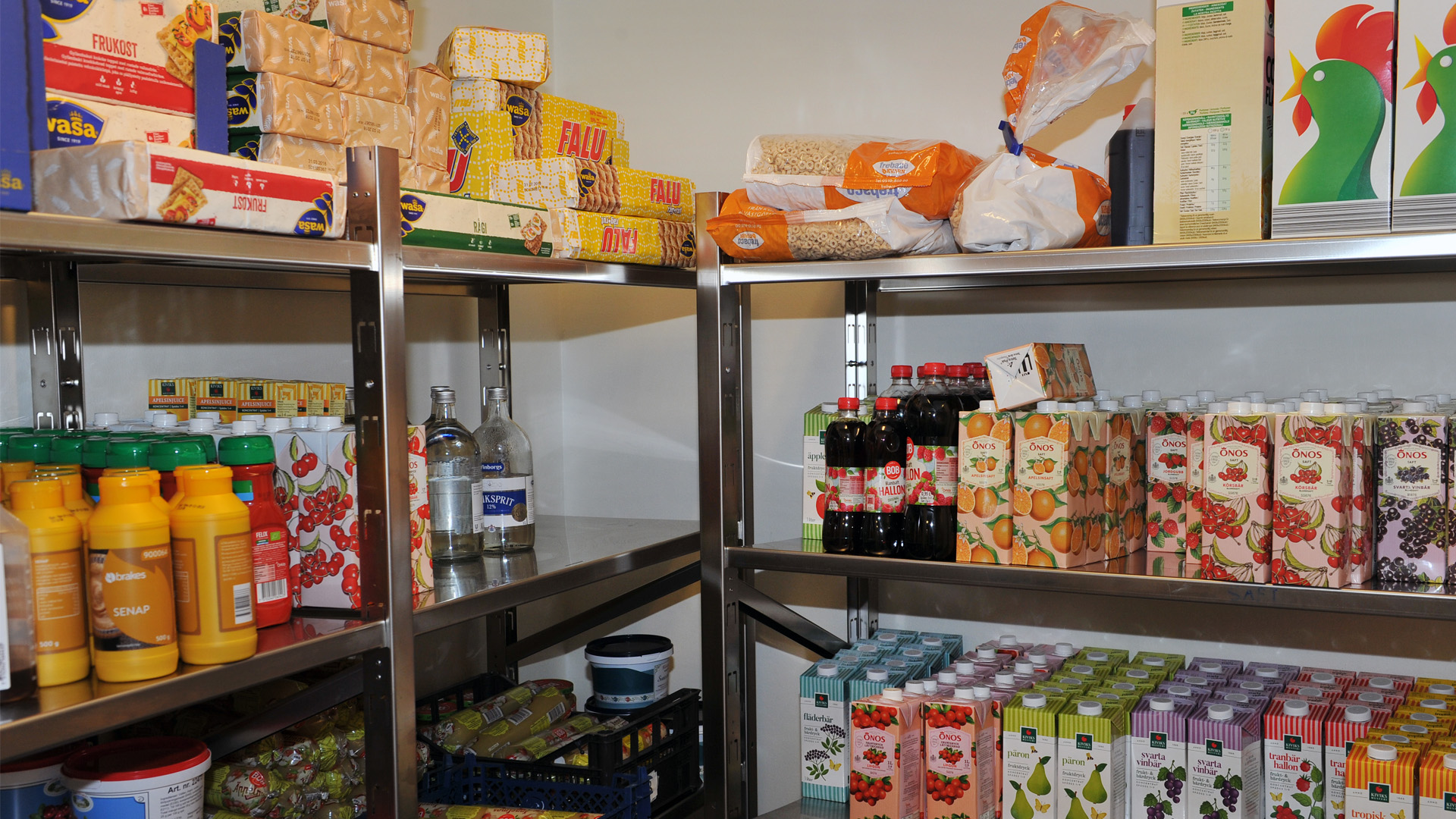 Lager med livsmedel.