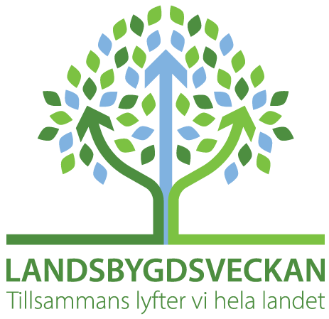 Logotyp för Landsbygdsveckan med text under illustration.