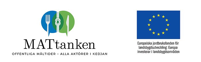 MATtankens logotyp och EU-symbolen för landsbygdsfonden.